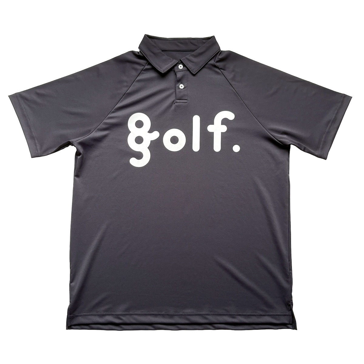 LOGO PRINT POLO SHIRT -CHARCOAL- | 8G SHOOT WEBSTORE