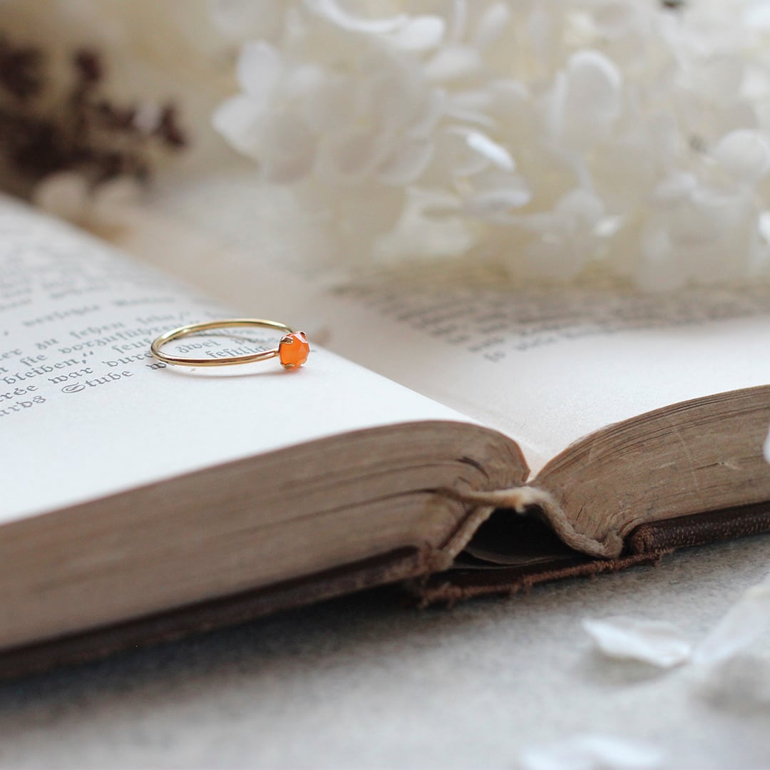 14kgf バイカラーカーネリアン♡ 14kgf バイカラーカーネリアン♡ - メルカリ