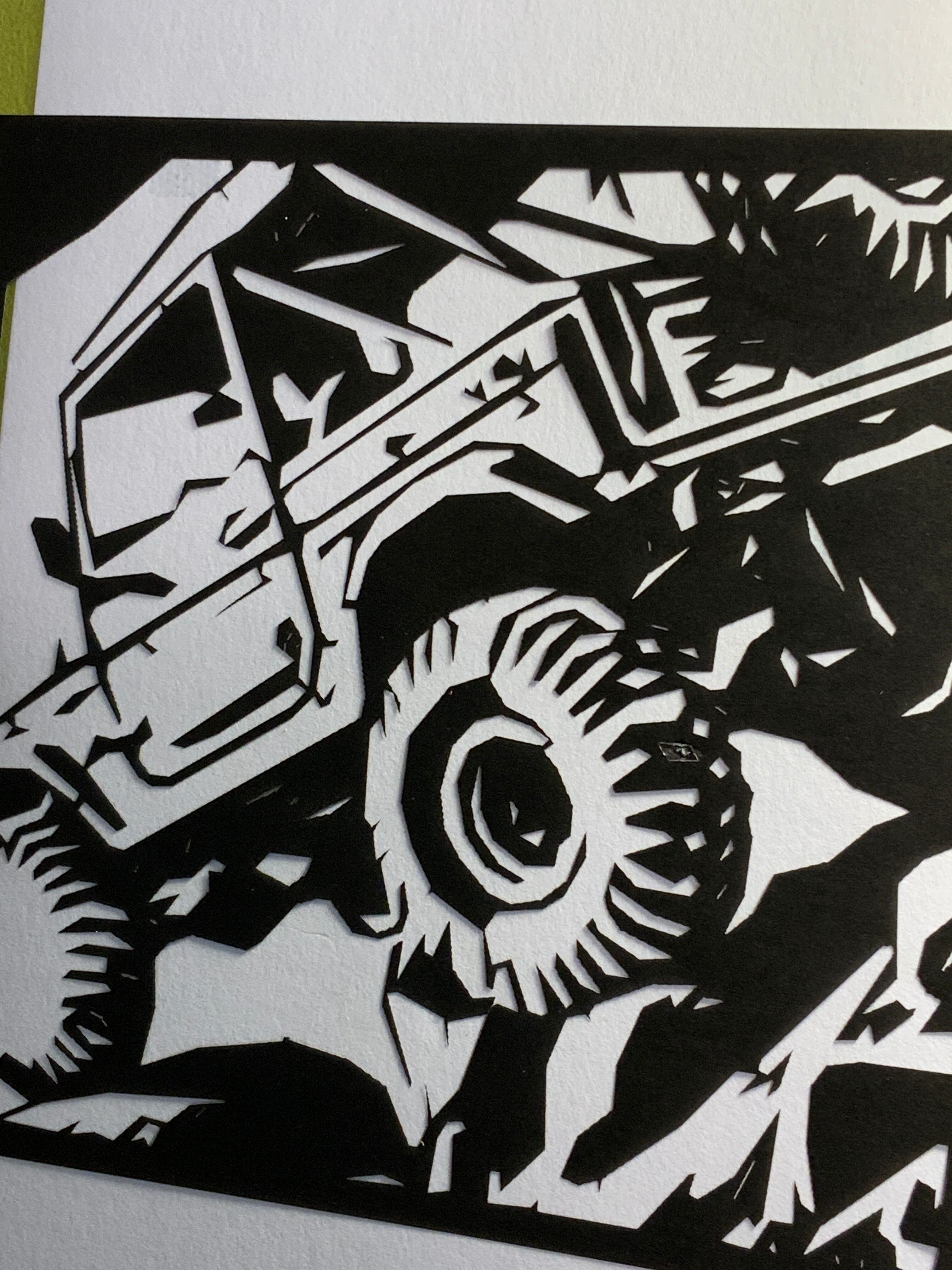 510-Car-ジムニー切り絵 | PAY ID