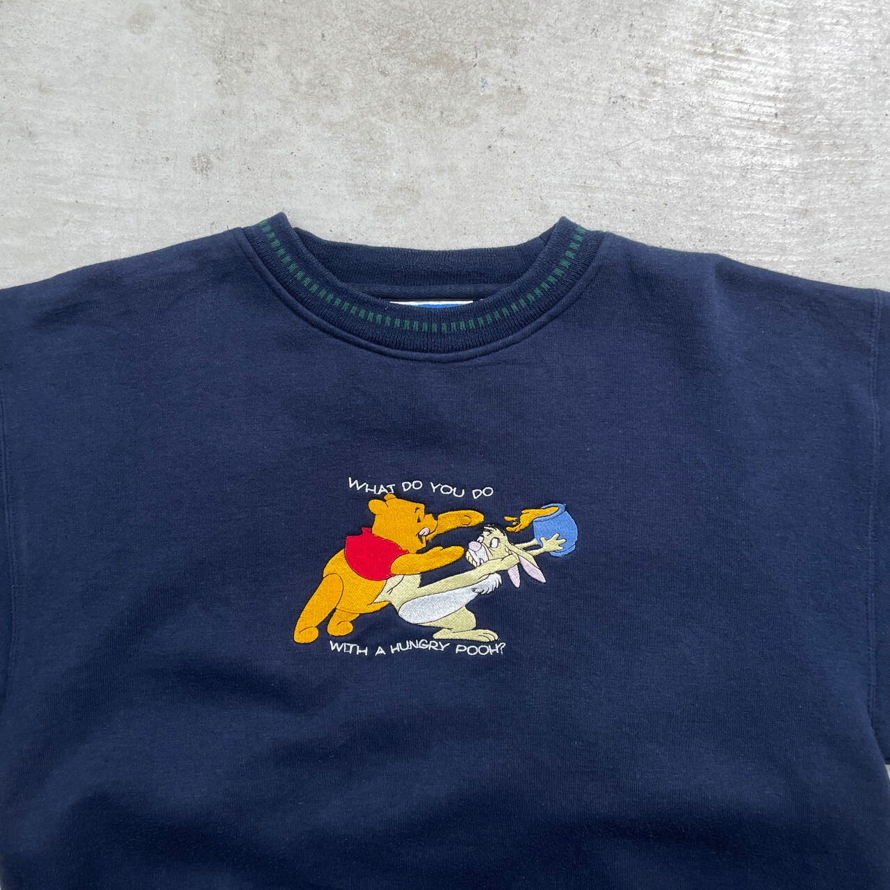90年代 Pooh ディズニー くまのプーさん ラビット キャラクター 刺繍 