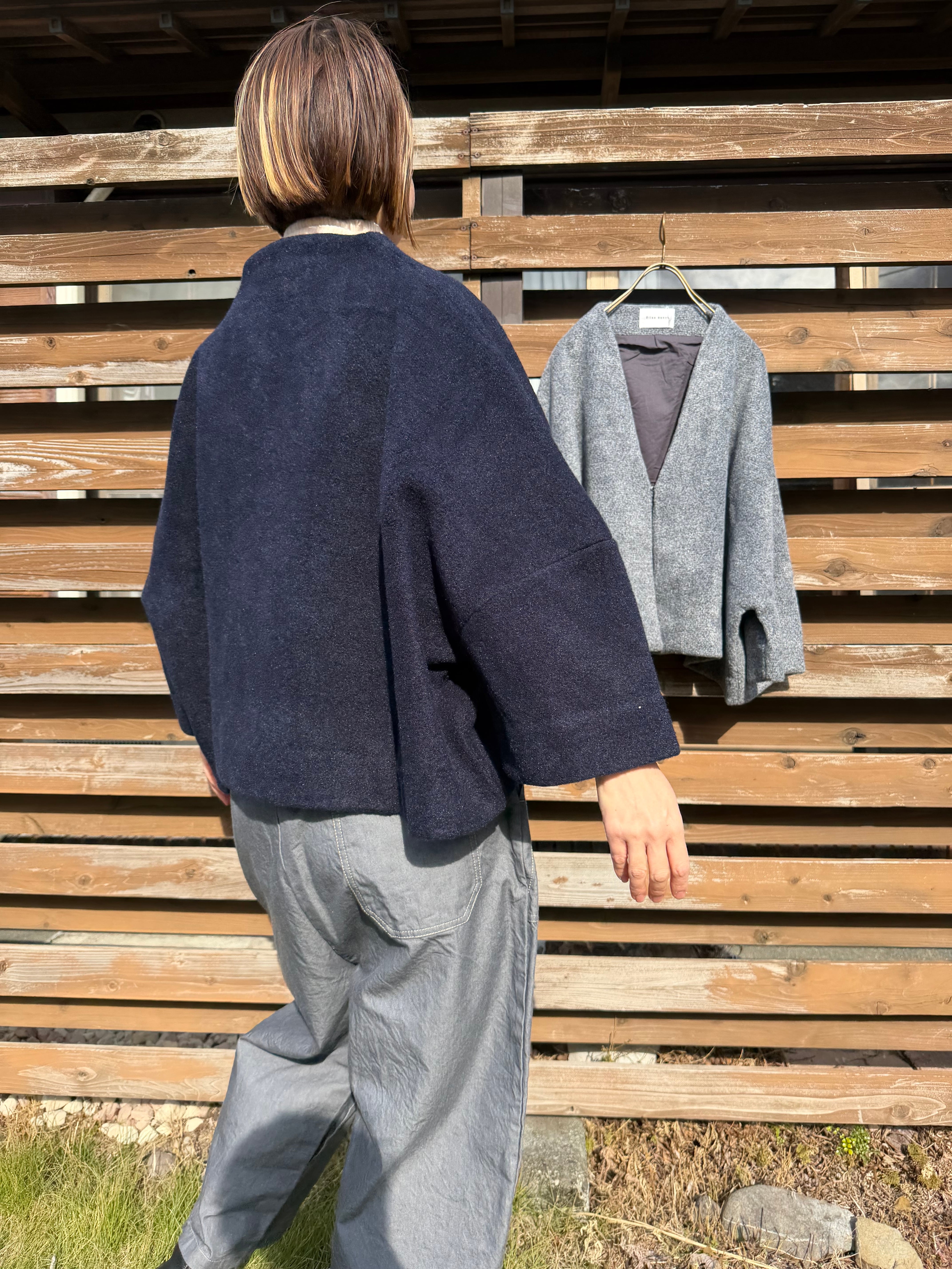 毛混ボアトッパージャケット　ブリスバンチblissbunch 毛混ボアトッパージャケット/Blissbunch'25AW/K758-480 | WACKY