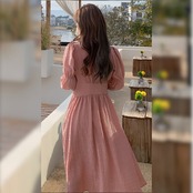 Romantic Atmosphere Pink Dress 5029