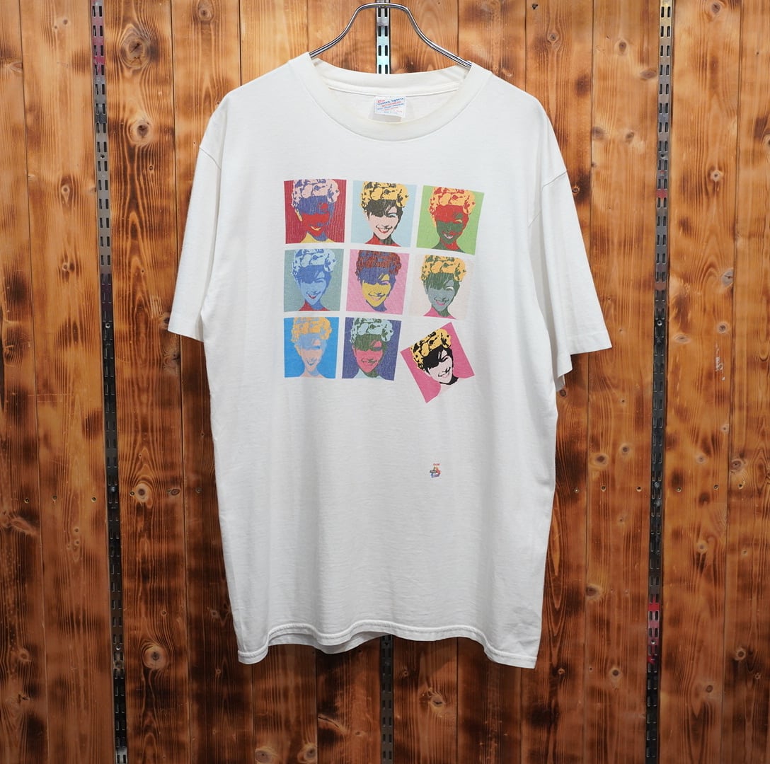 90s 小泉今日子 kodak andy warhol Tシャツ L/united sports キョンキョン アンディウォーホル ②