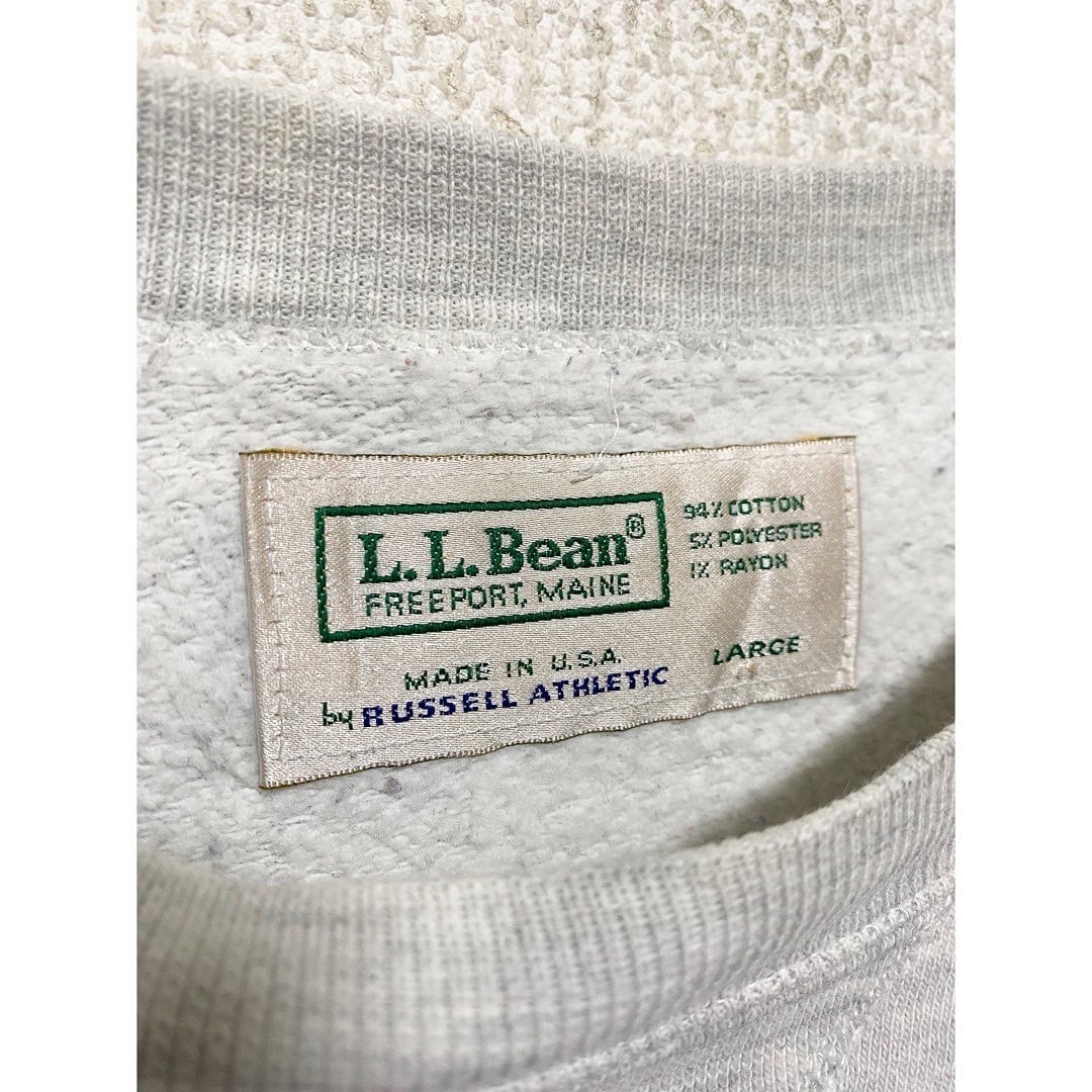 LLBean×RUSSELL コラボ USA製 XL 霜降りグレー 1152