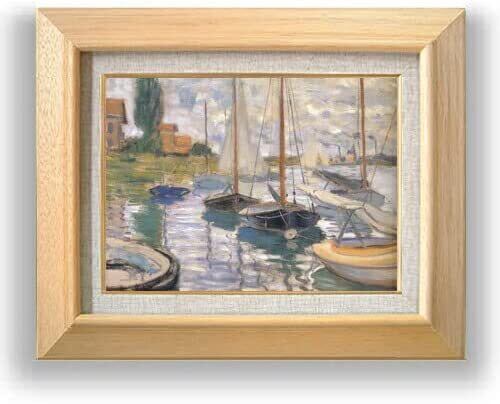 絵画 ヨット停泊 Amazon | アンドレ・ブーリエ 「ヨットの停泊」 海