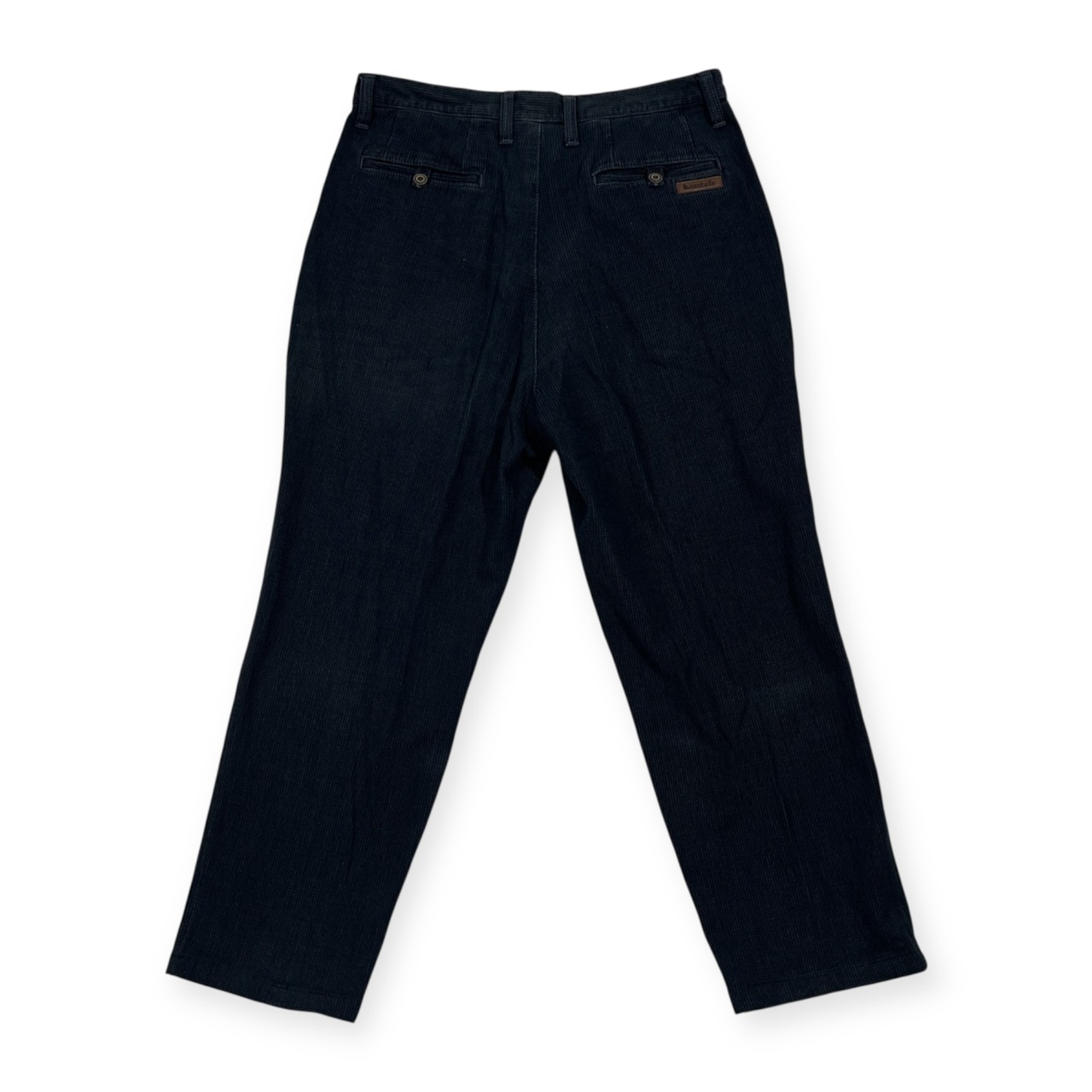 santafe サンタフェ タック スラックス パンツ サイズ 35 /インディゴ系/リヨセル混/日本製