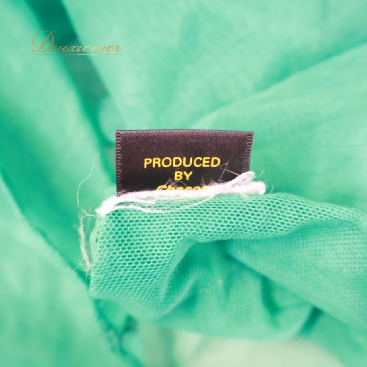 社交ダンス 衣装 トップス グリーン系 チャコット Chacott 緑 青 刺繍 長袖 レッスン 練習 上品 ストレッチ 伸縮 透け感 重ね着 かわいい 爽やか 華やか 花柄 ブルー系