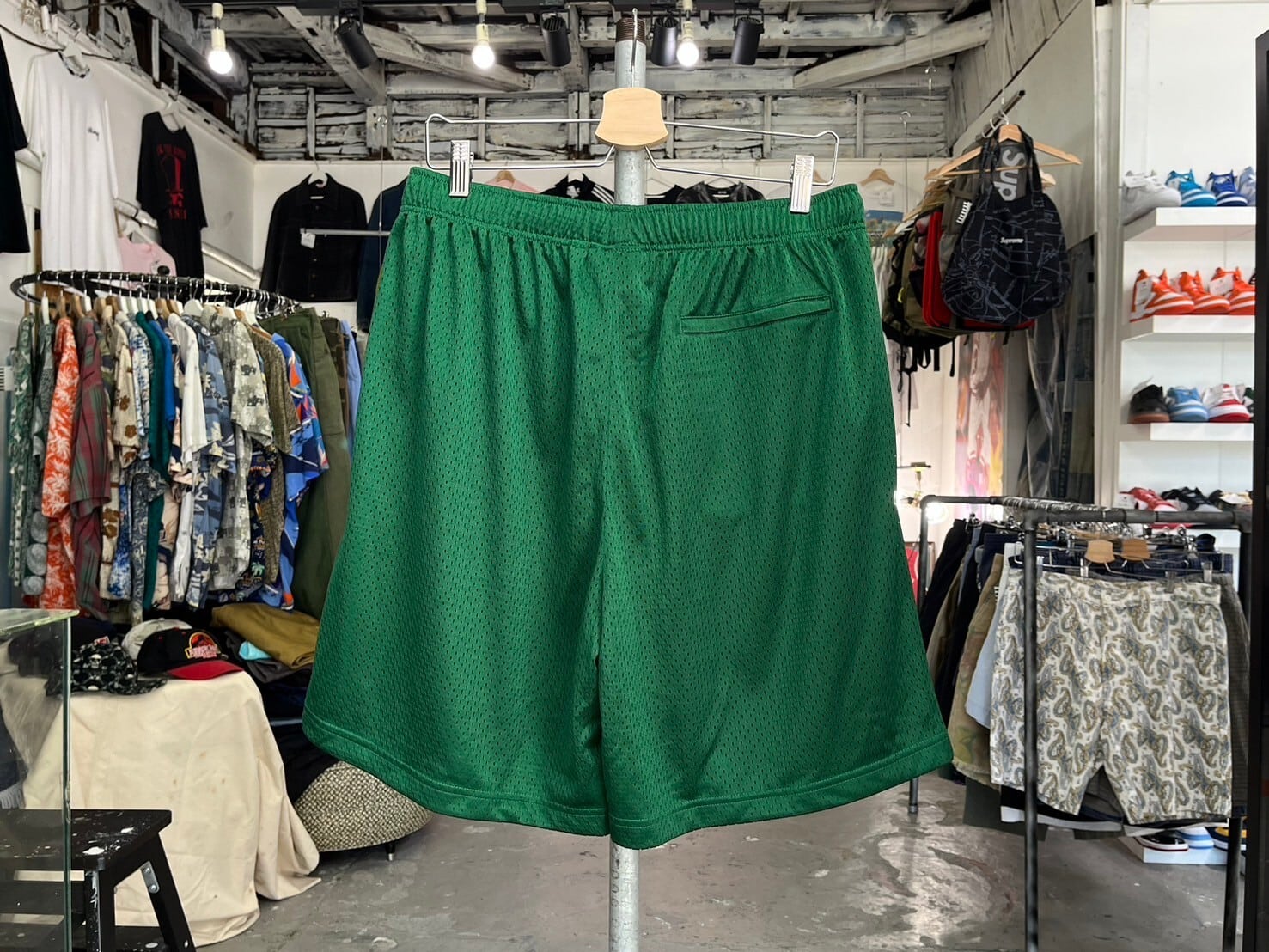 supreme ささえ small box baggy mesh short美品
