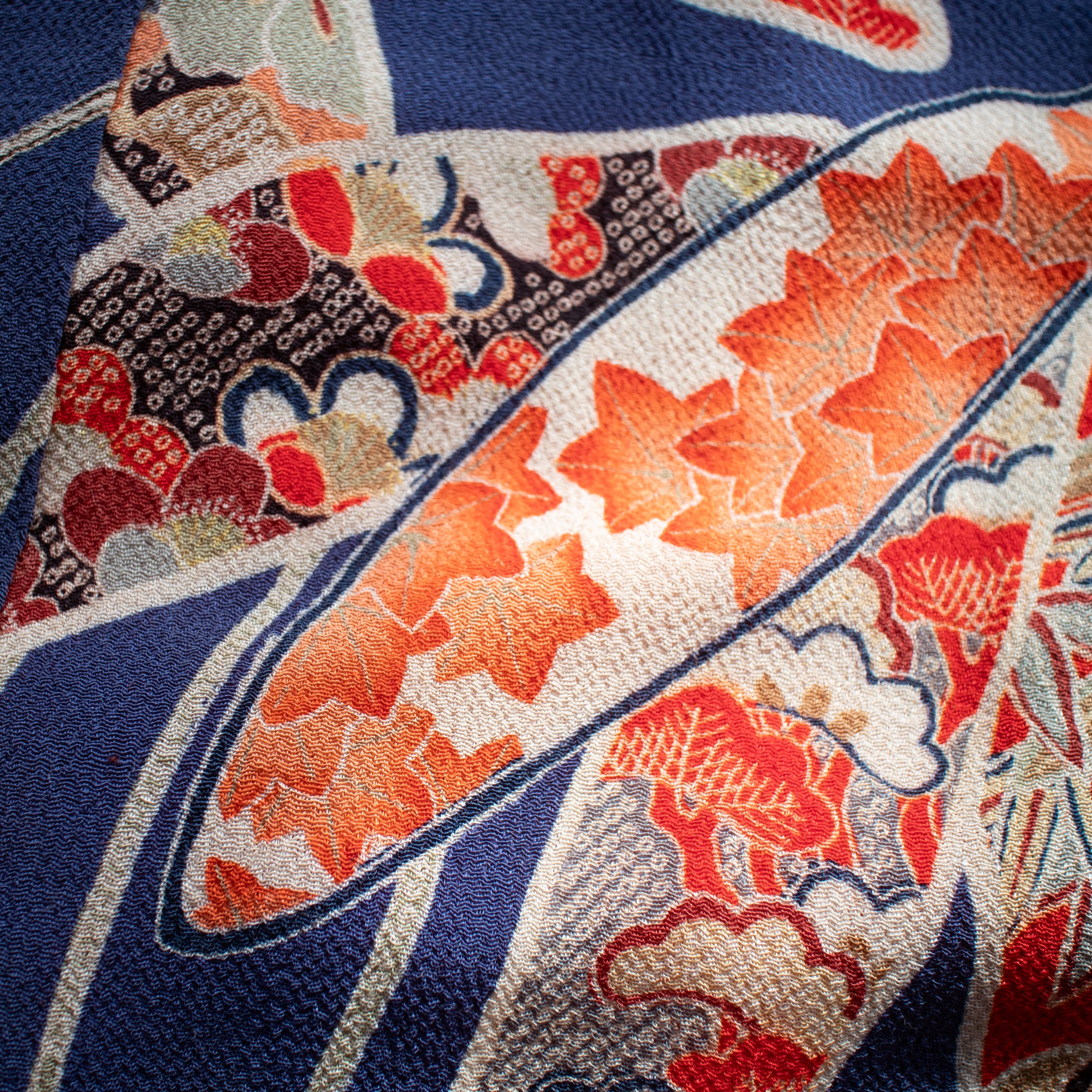 女の子被布style 『紺』/SA3025 (対応身長目安 85㎝~95cm)