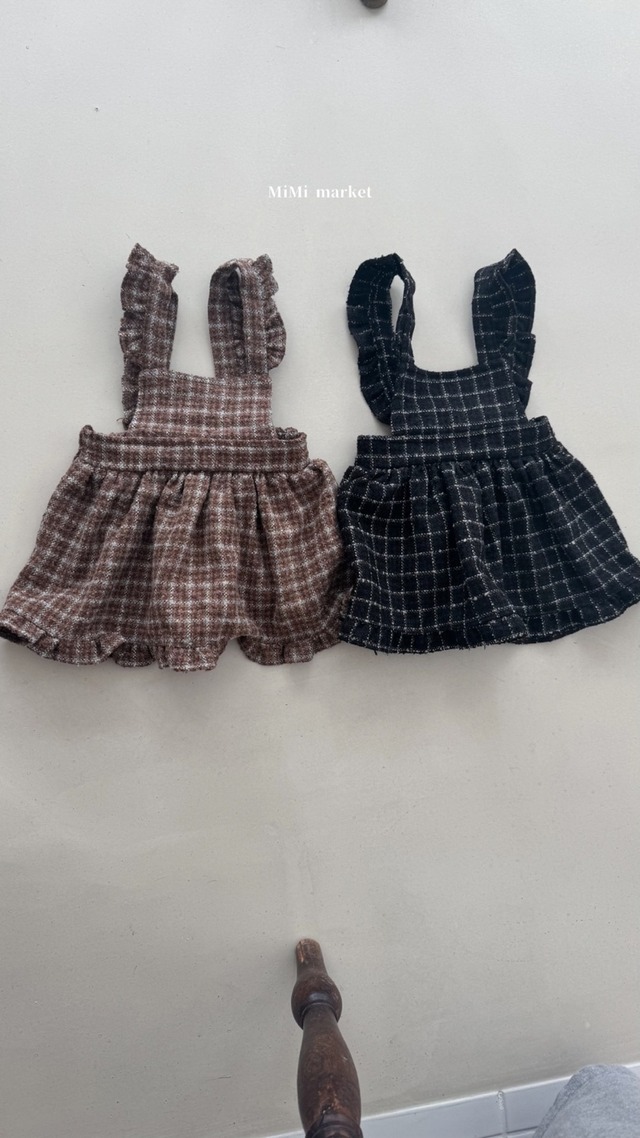 mimi market［取寄］buckle salopette onepiece 25winter 부클멜방