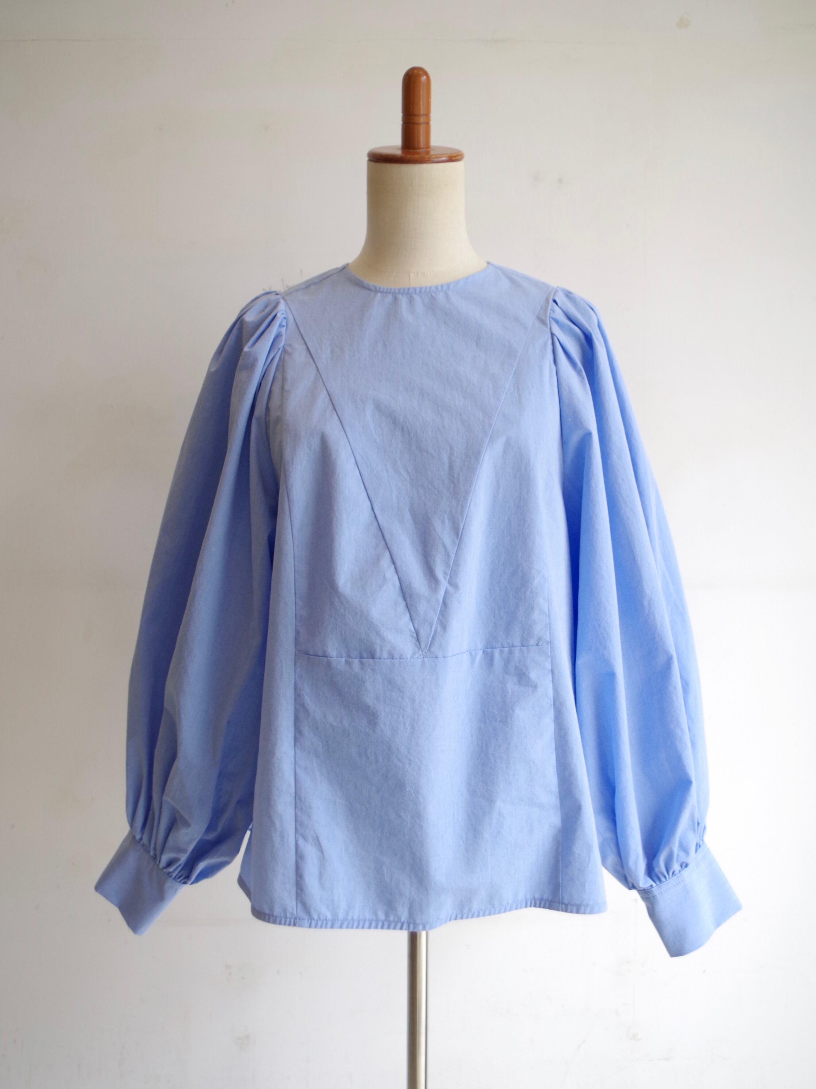 SINME ボリュームシャツⅡ サックス | 1F Store