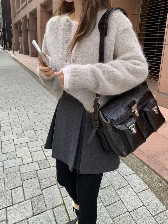 (予約) mellounge / Alpha fog cardigan 3color