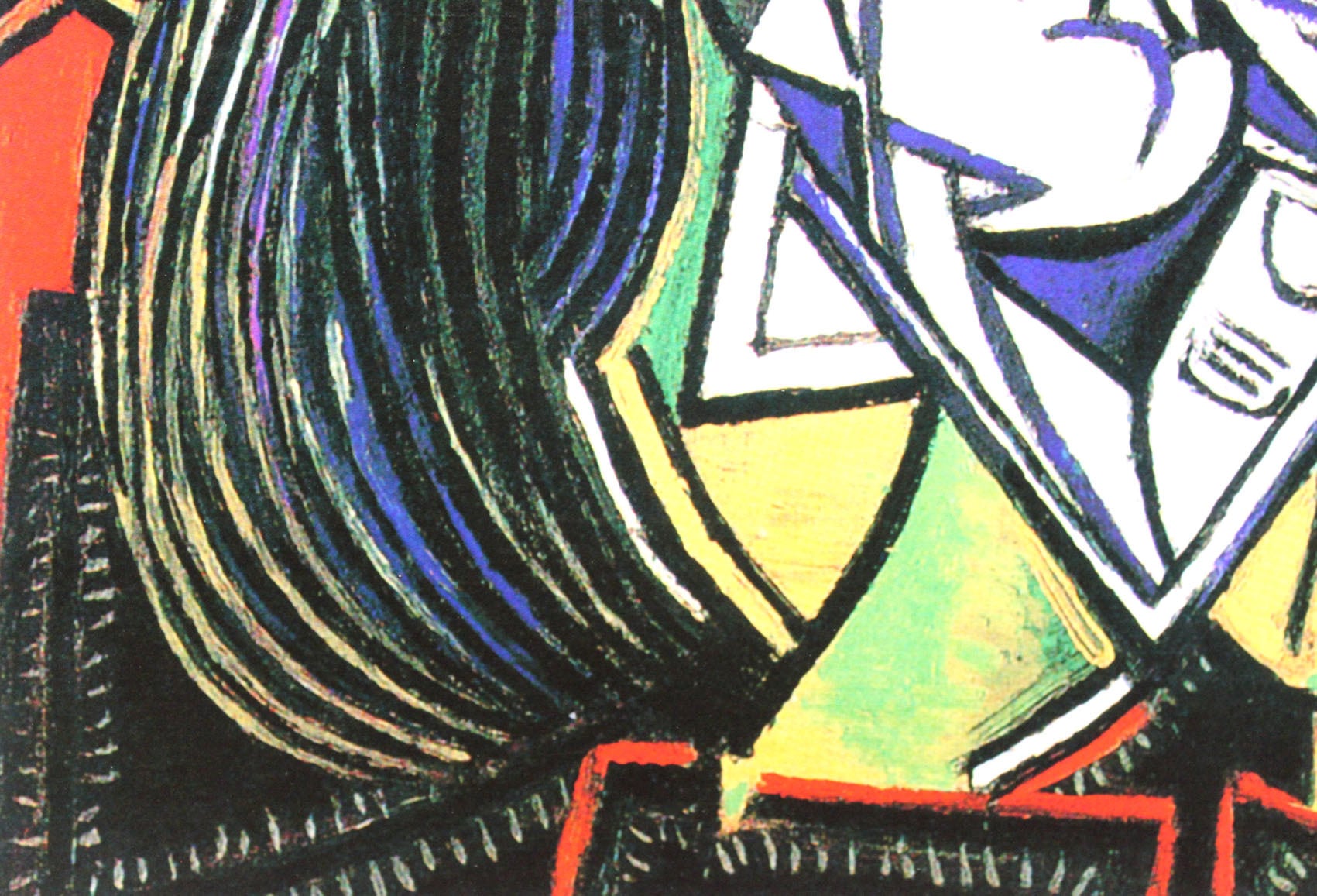 パブロ・ピカソ「泣く女」作品証明書・展示用フック・限定500部エディション付複製画ジークレ
