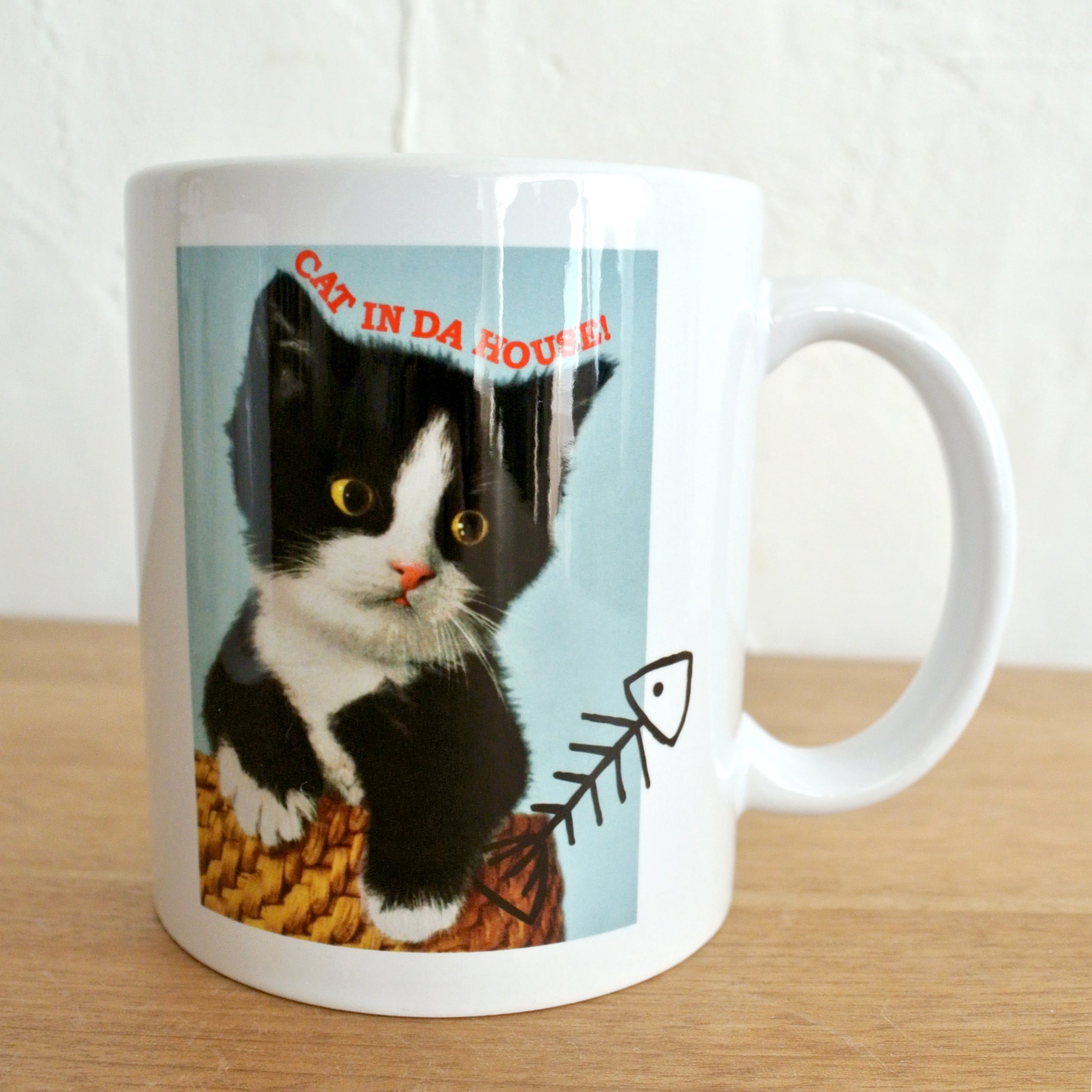 Cat face miniカゴ プラスチックスver. サバ白 | CAT IN DA HOUSE! ON