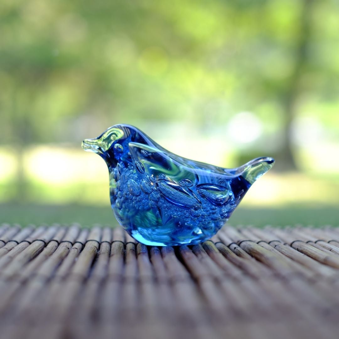 NISHIKI硝子ー青い鳥ー ガラス工房マル glassmaru