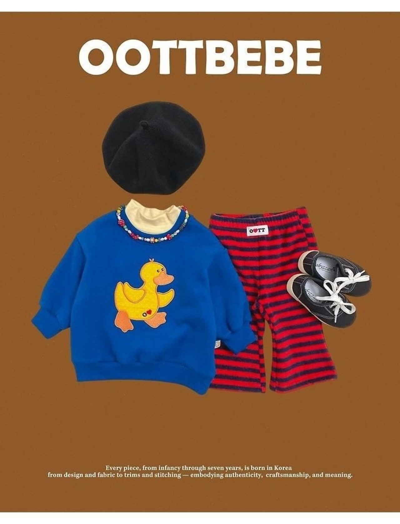 韓国子供服 / 26winter / oottbebe / ピーナッツブーツカットパンツ / ベビー&キッズ / 冬服 *XS~XL*