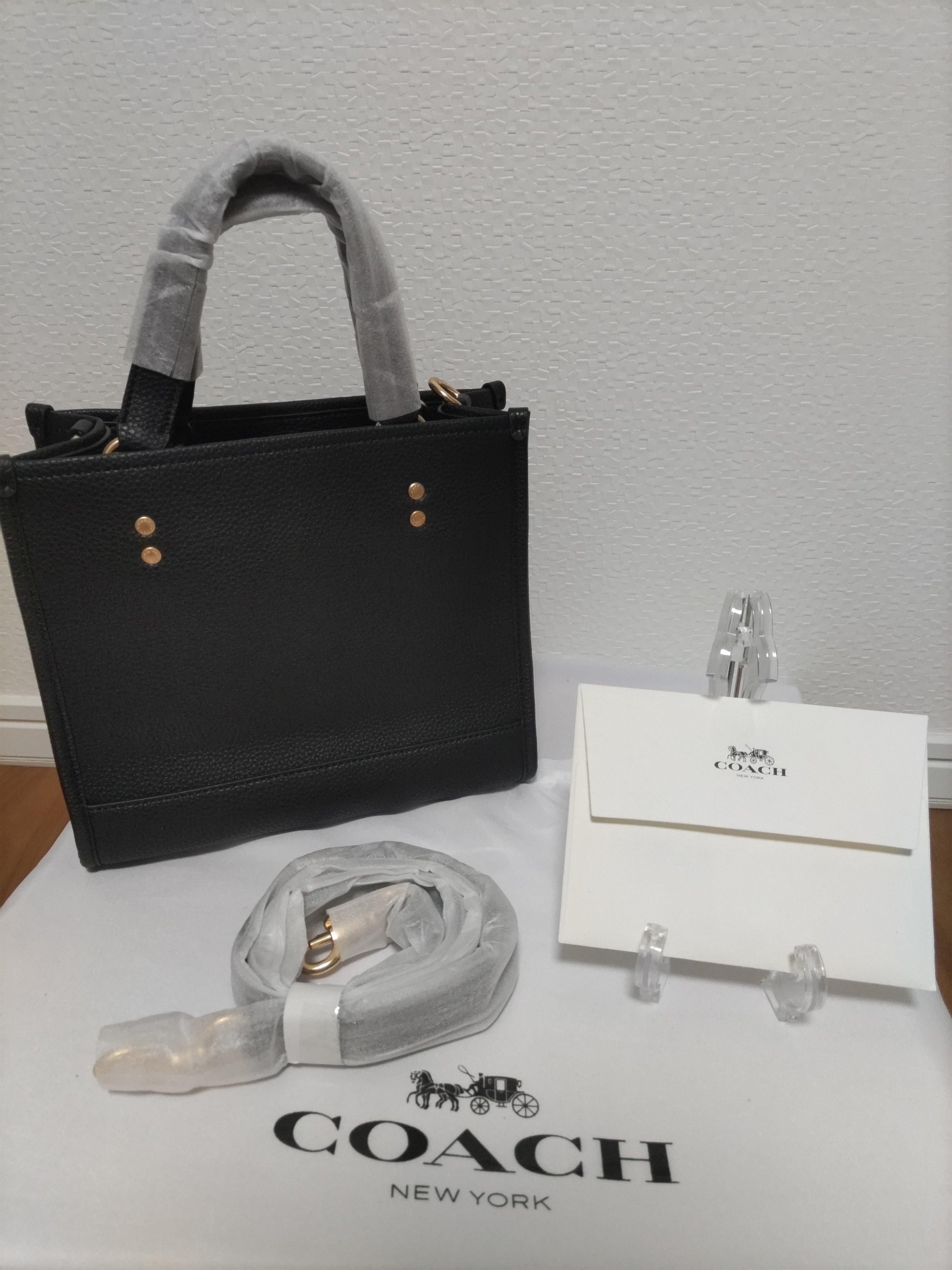 新品 コーチ COACH トートバッグ デンプシー トート ブラック 黒