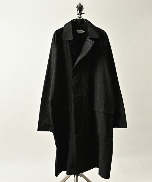 ATELANE nylon tassel balmachan coat (BLK) 20A-23000 (DEPROID sponsored brands)