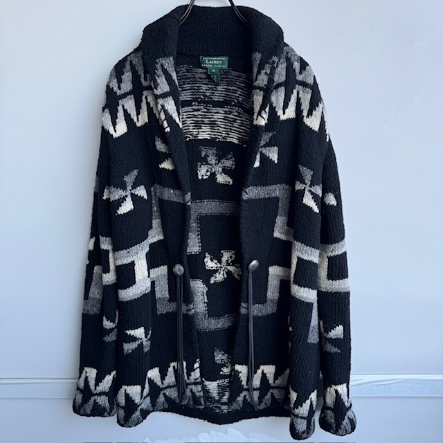 Ralph Lauren ハンドニット 風車柄 90s M