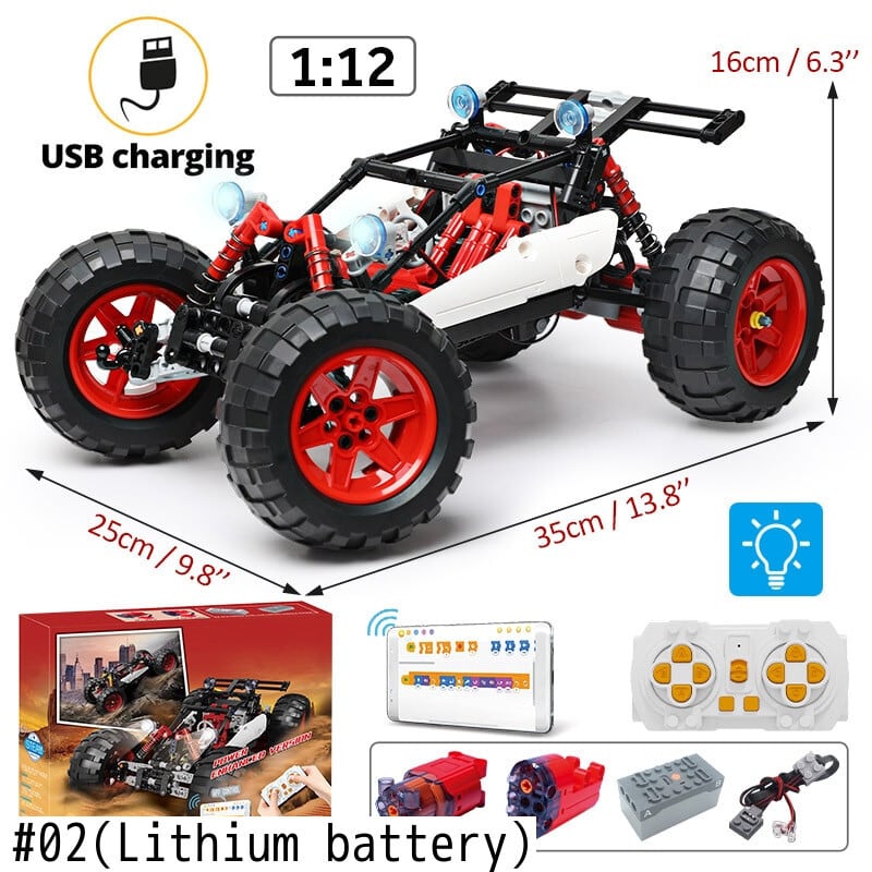 新作 KAIYU 366PCSLEDシティテクニカルRCカーMOCビルディングブロック