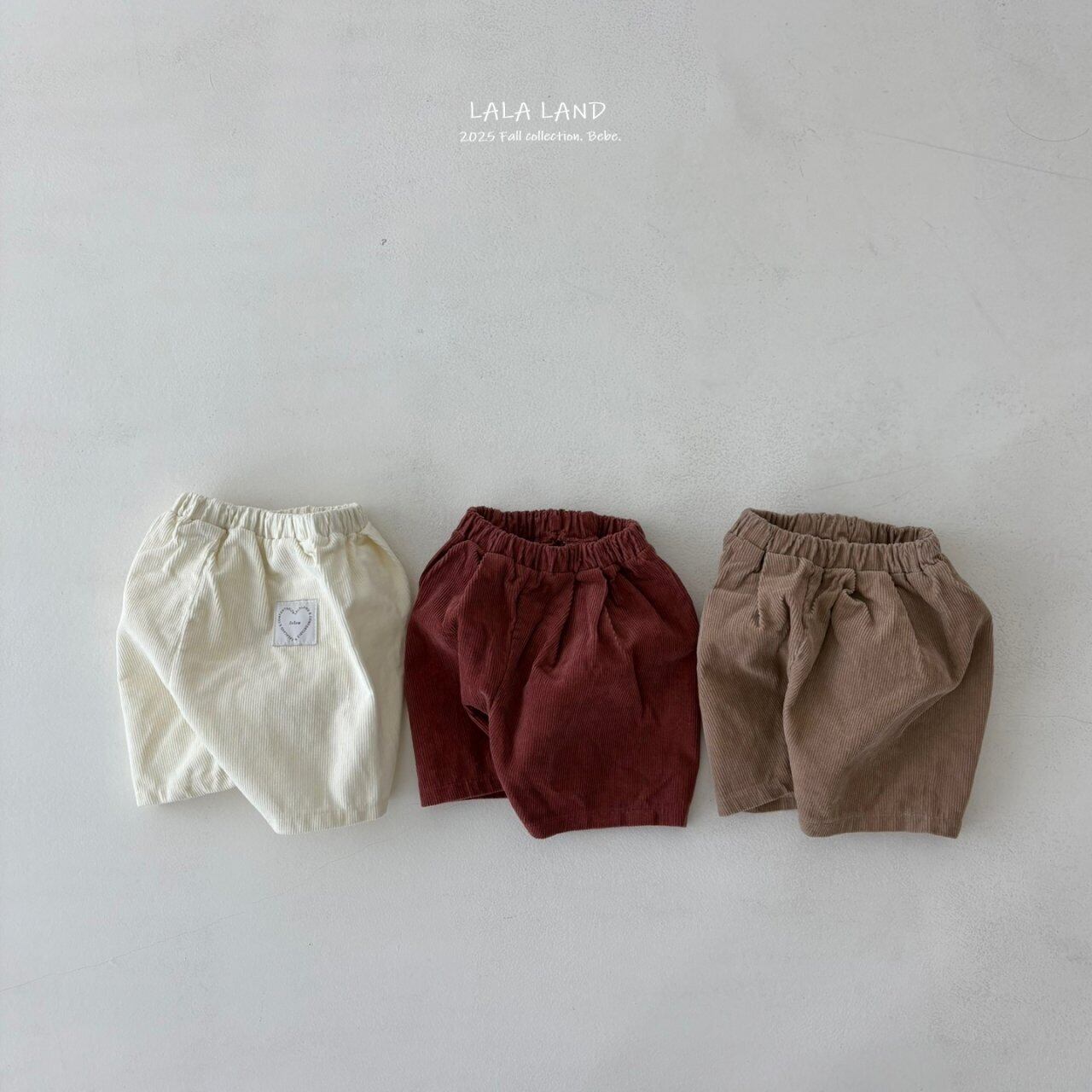 【予約】b. corduroy pleated pants