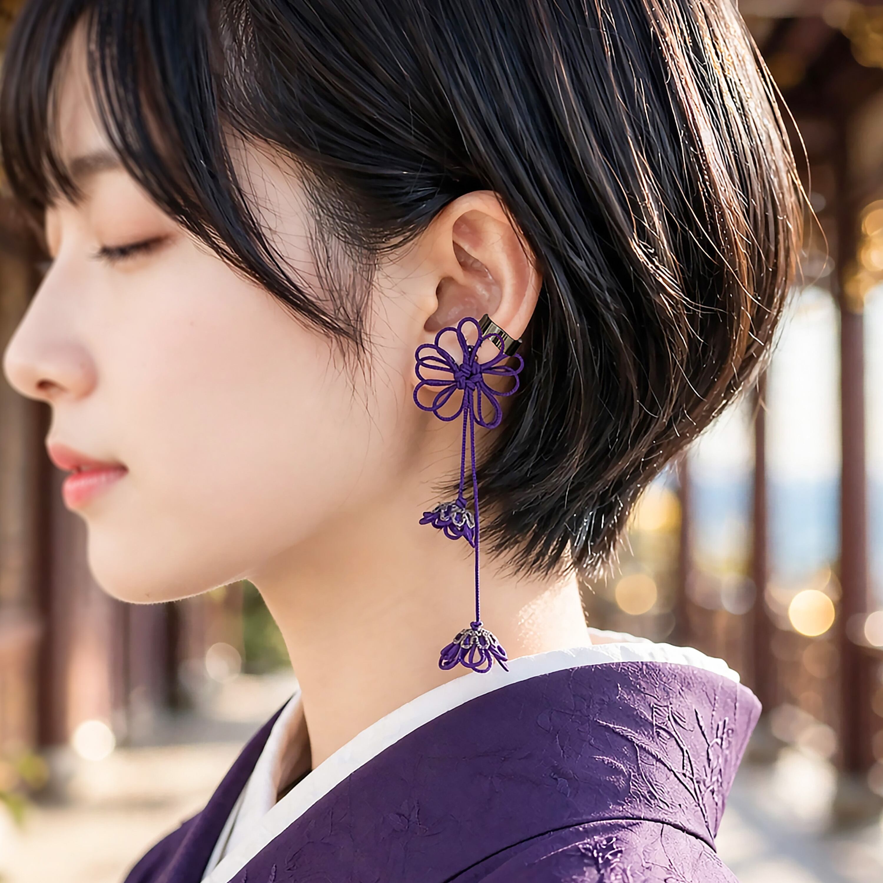 かたっぽイヤーカフ「時の色いろ・香」