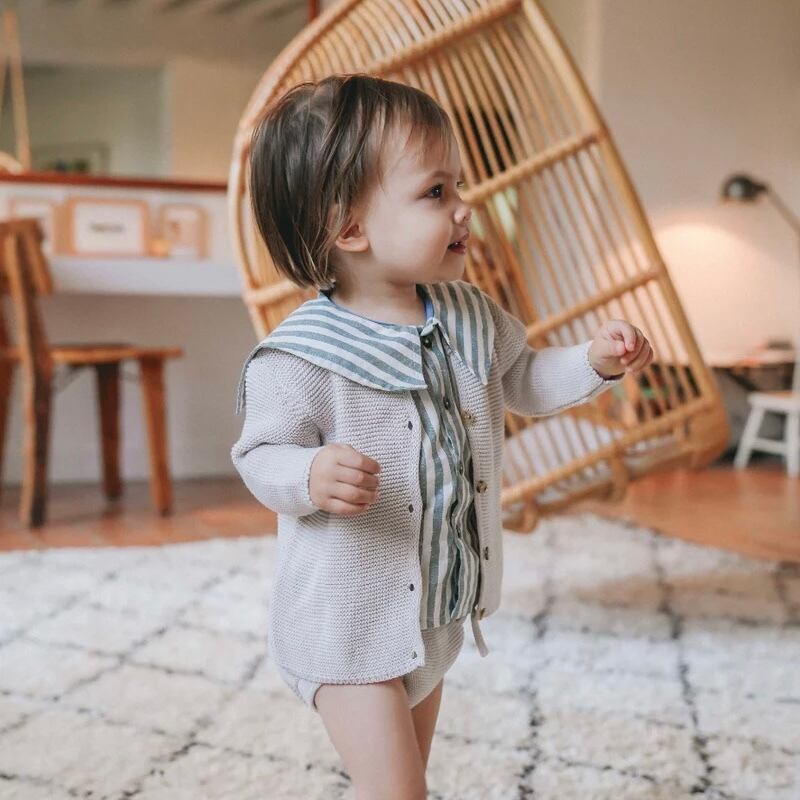12m】LOIR paris / LORETTE shirt (Large Green Stripes) SS24 | amie
