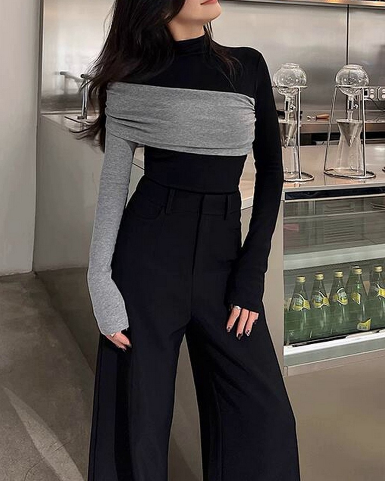 ハーフロングスリーブTシャツ A0259 - 1