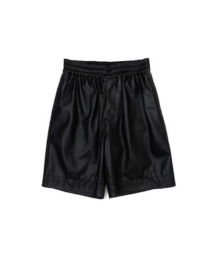 UNIVERSAL PRODUCTS. / 261-60513  LEATHER EASY SHORTS (BLACK)