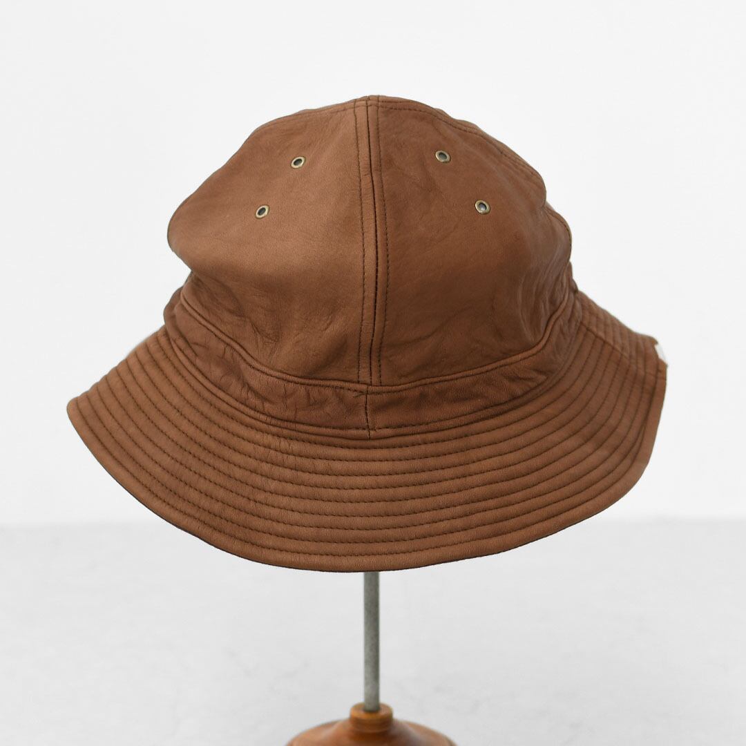 DECHO バケットハット ファティーグハット デニム 革 レザー DECHO [デコー] LEATHER FATIGUE HAT [9-7AD25] レザーファティーグ