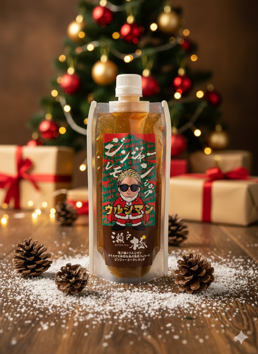 【数量限定】ウルシマンコーラ クリスマス限定パッケージ 180ml(クラフトジンジャーコーラシロップ)