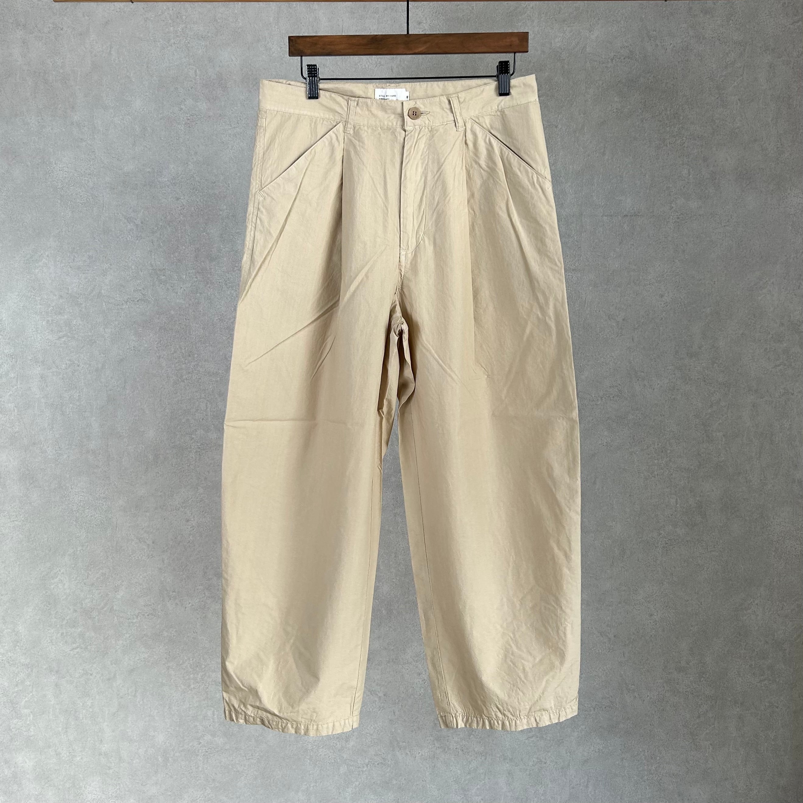 26SS》【STILL BY HAND】TYPEWRITER TACK WIDED TROUSERS スティルバイ