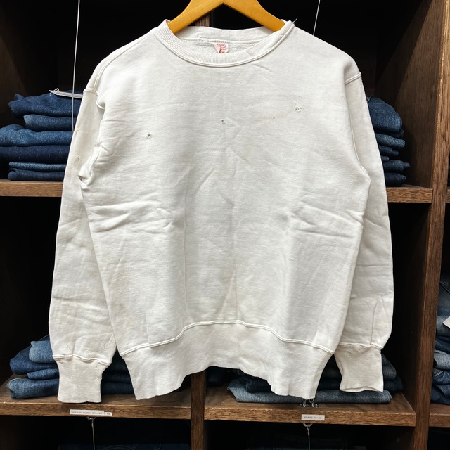 1950'S PILGRIM WHITE SOLID SWEAT SHIRT
