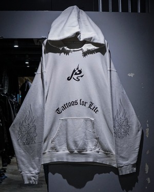 【add (C) vintage】“Planet Ink Tattoo and Piercing” Special Graphic Loose Pullover Hoodie
