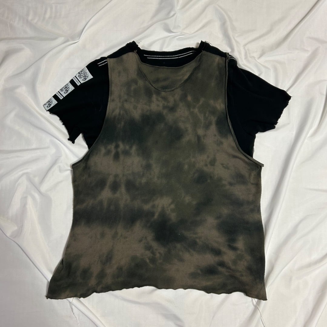 UNDERCOVER 04AW But Beautiful期 多重レイヤード タイダイ Tシャツ