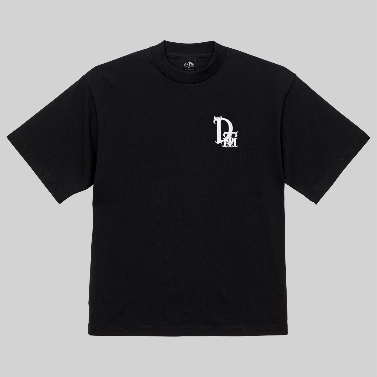 【受注生産～6/27】DTM Embroidery Co-ord T-Shirt (black)