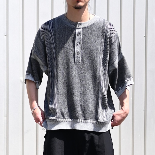 YASHIKI / Ryokufu Henley Knit