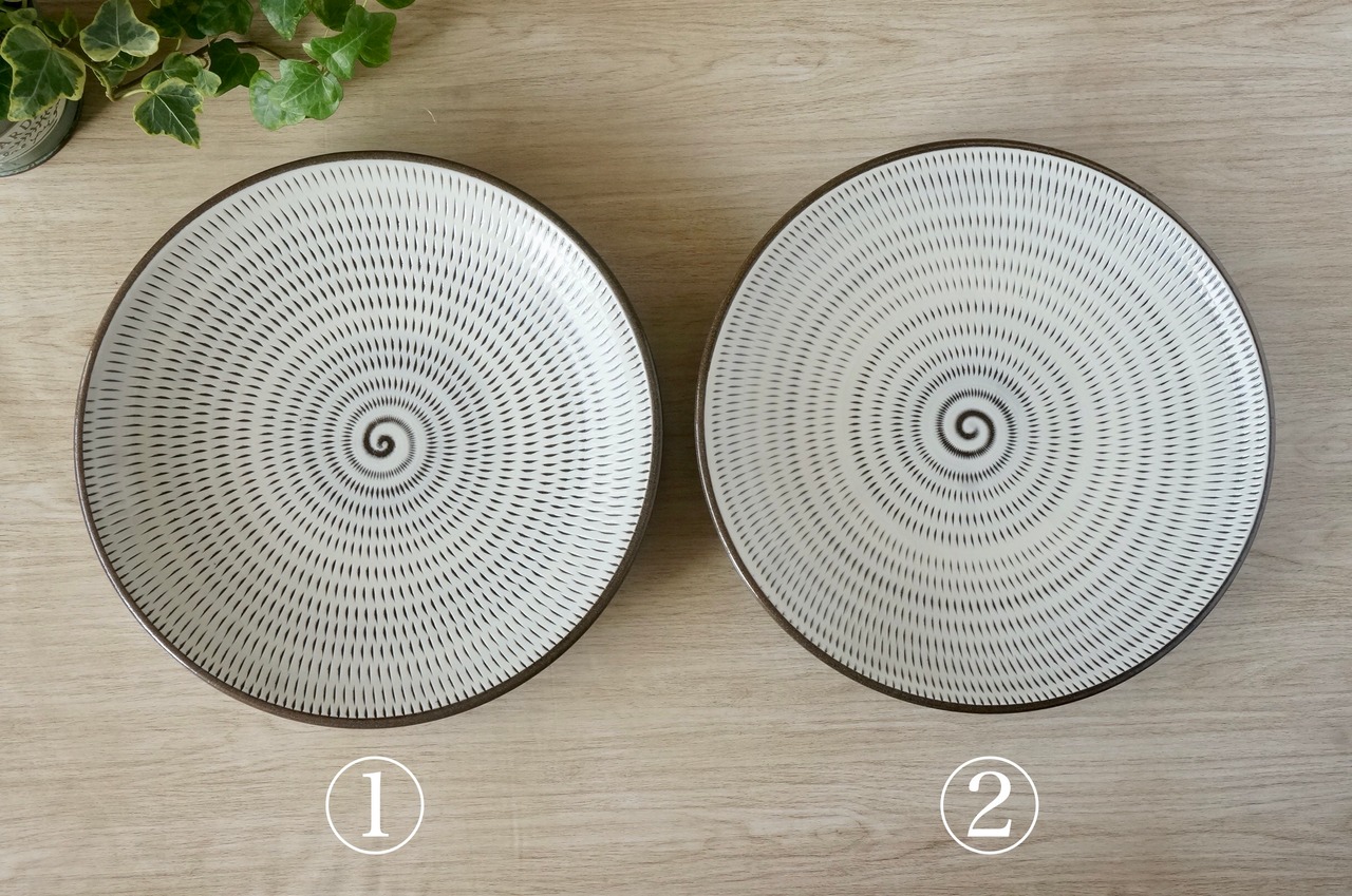 小石原焼　蔵人窯　７寸皿 とびかんな  ②　[29-454]