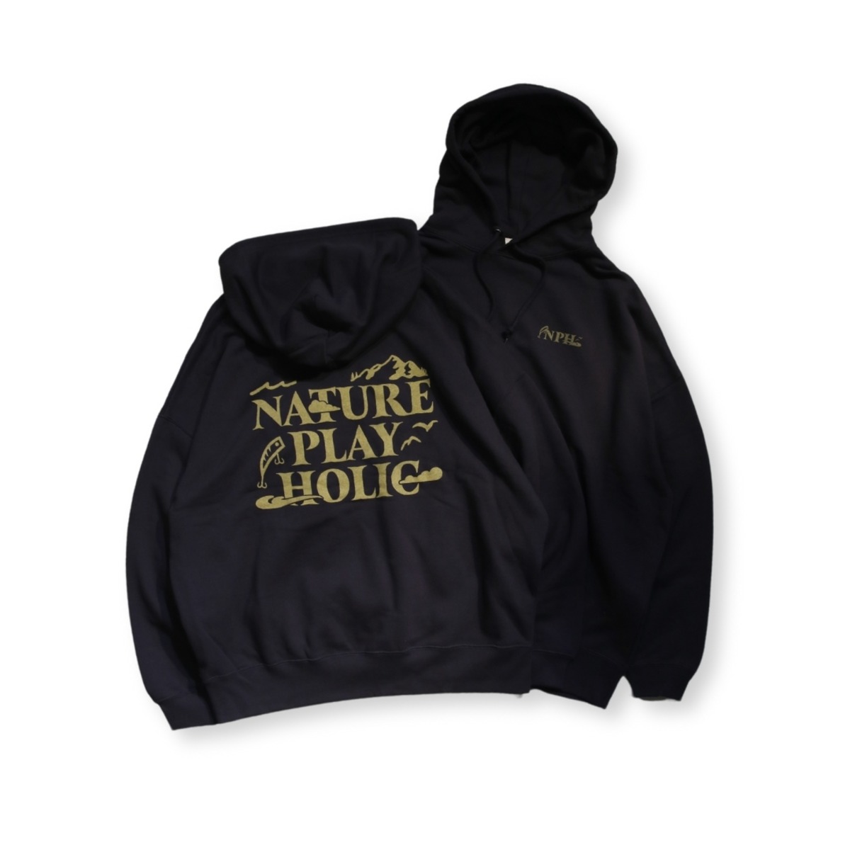 NATURE LOGO HOODIE -NAVY- | NATURE PLAY HOLIC
