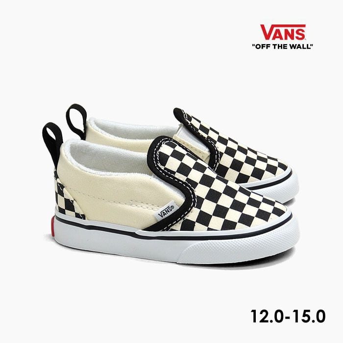 VANS SLIP-ON V T VN0A34885GX CHECKERBOARD BLACK ...