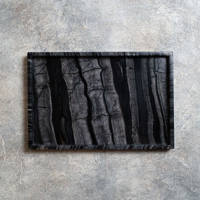 MARBLE TRAY - Black × EXTRA LARGE