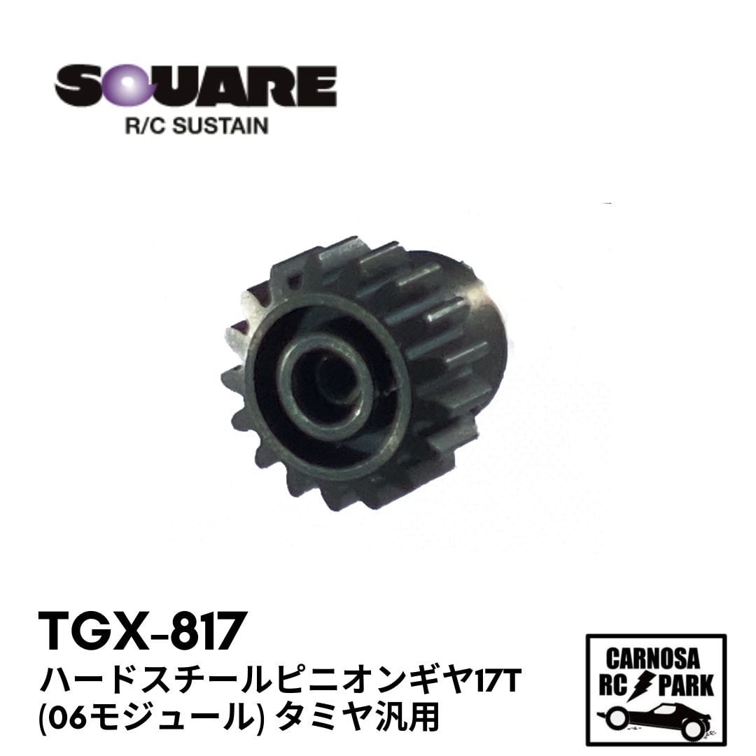 SQUARE スクエア】ハードスチールピニオンギヤ17T(06モジュール