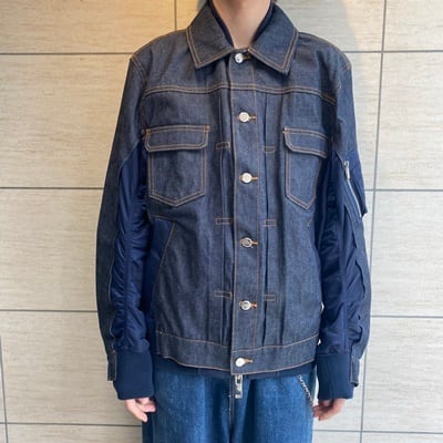 sacai×A.P.C. サカイ アーペーセー 21SS BLOUSON EIMI MA-1 ドッキング ...