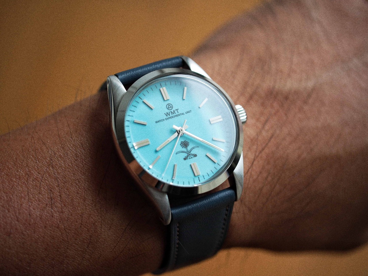 WMT Barracuda Saudi Arabia Special Edition / Sky Blue Dial / Metal Bracelet + Leather Strap Set