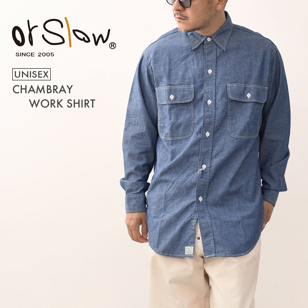 orslow [オアスロウ] CHAMBRAY WORK SHIRT [01-8064-84] シャンブレー