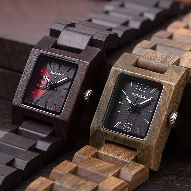 【TR0033】[3atm] Wooden watch - Blacelet Style