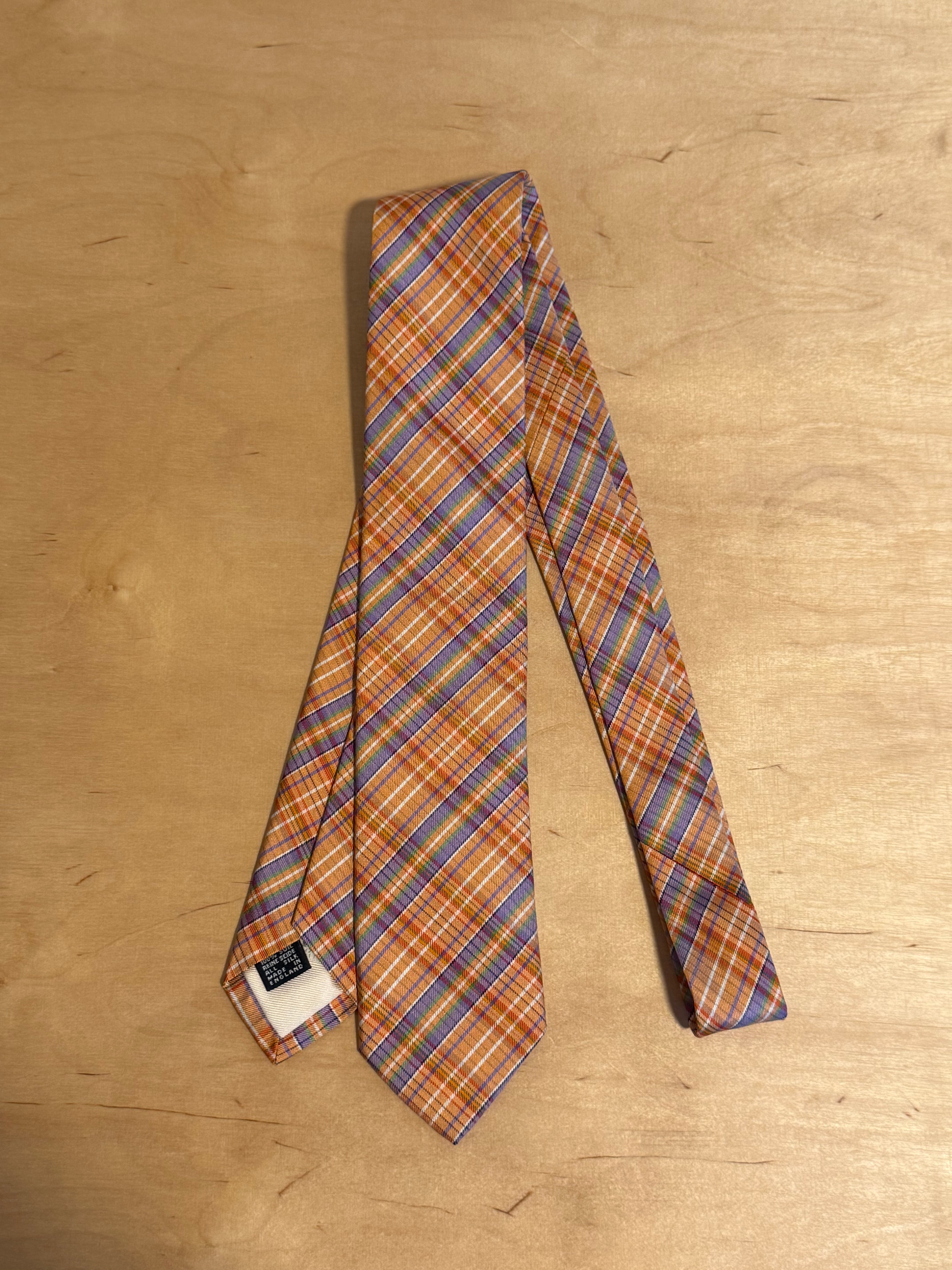 Drake's Check Necktie | Tab.