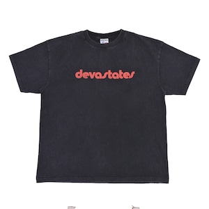 【DEVA STATES】Tshirt - BETHEL - Washed Black(WASHED BLACK)
