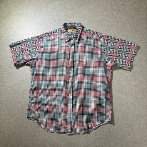 80sL.L.Bean check shirt