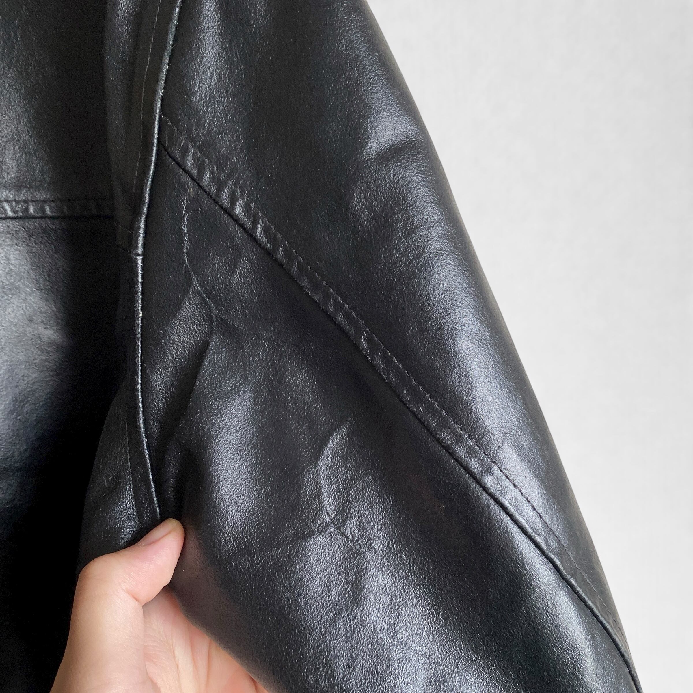 90s イングランド製 Paul Smith Jeans レザーカーコート 黒 90s Paul Smith Jeans leather carcoat | CLOSE CLOTHES